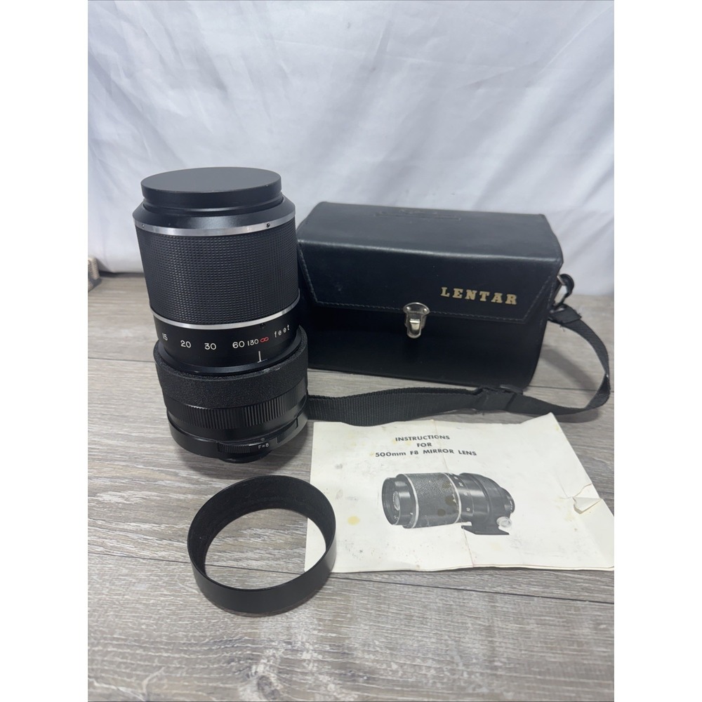 Lentar 500mm F:8 Mirror Lens w/Hood & Caps, Tripod Mount, No.10787 Unknown Mount
